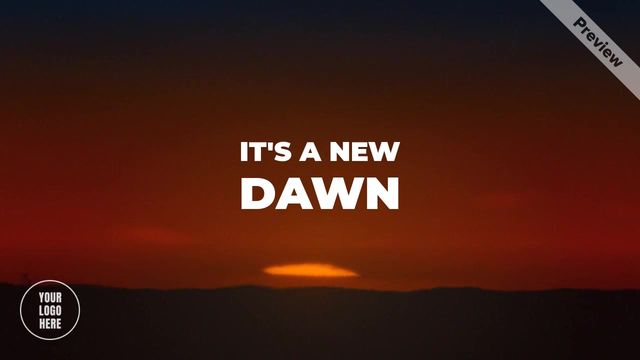 New Year's Dawn Video Template