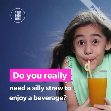 Skip the Straw Day Video Template