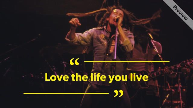 Bob Marley's Birthday Video Template