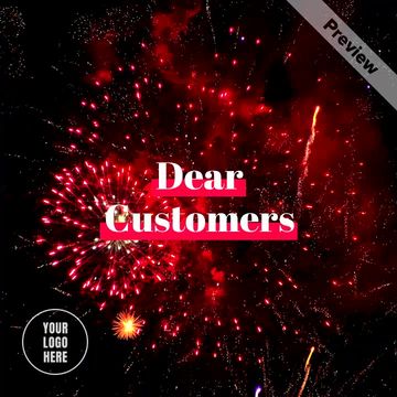 Thank you cutomers | New year Video Template