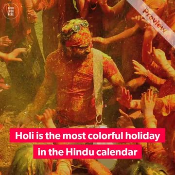 Holi Festival of Color Video Template
