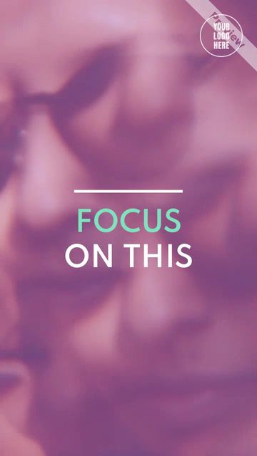 Focus On This Video Template