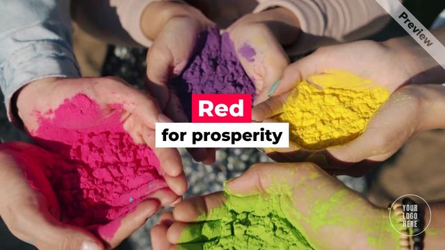 The Colors of Holi Video Template