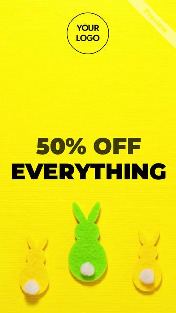 The Easter Sale Video Template