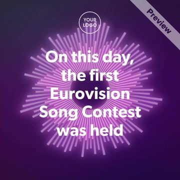 On This Day Eurovision Video Template