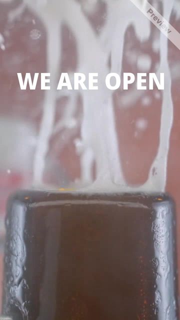 We Are Open I Bar Video Template