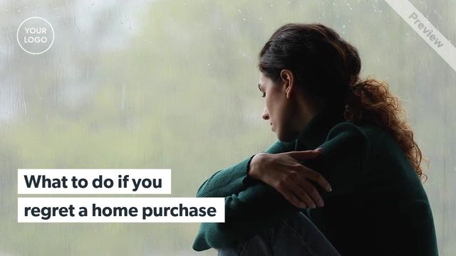 Regret Buying Your Home | Real Estate Video Template