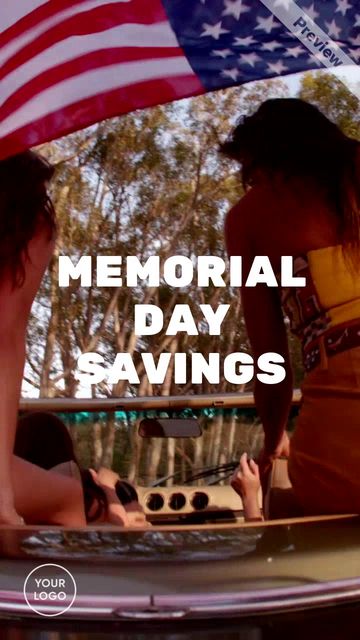 Memorial Day Weekend | Summer Sale Video Template