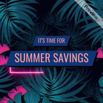 Time for Summer Savings Video Template