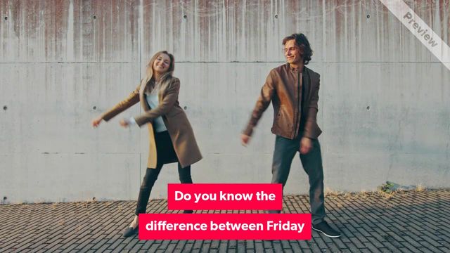 French Fry Day Video Template