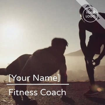 Business Card | Fitness Coach Video Template