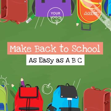 Back to School Supplies Sale Video Template