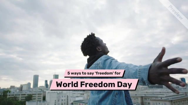 World Freedom Day Video Template