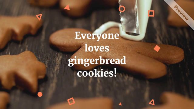 Gingerbread Cookie Day | Nov 21 Video Template