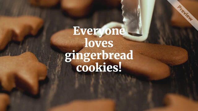 Gingerbread Cookie Day | Nov 21 Video Template