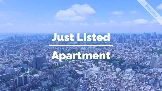Just Listed Apartment | Real Estate Video Template