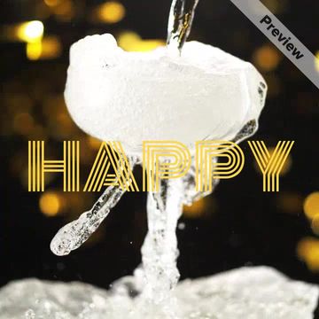 🍸  New Year's Toast Video Template