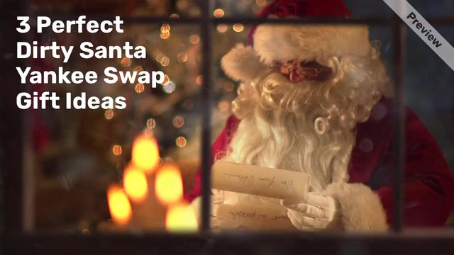 Dirty Santa Yankee Swap Gift Ideas Video Template