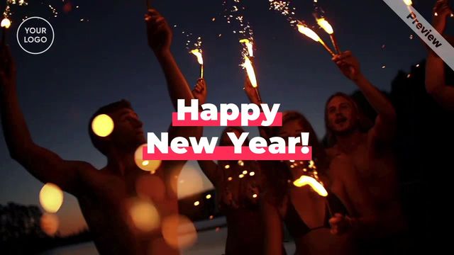 New Year's Cheers Video Template