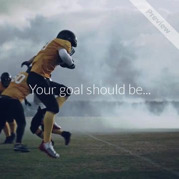 Financial Goals | Super Bowl Video Template