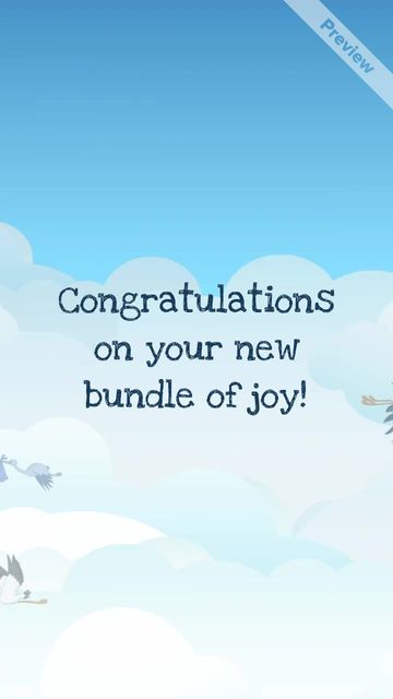 New Baby | Congratulations  Video Template