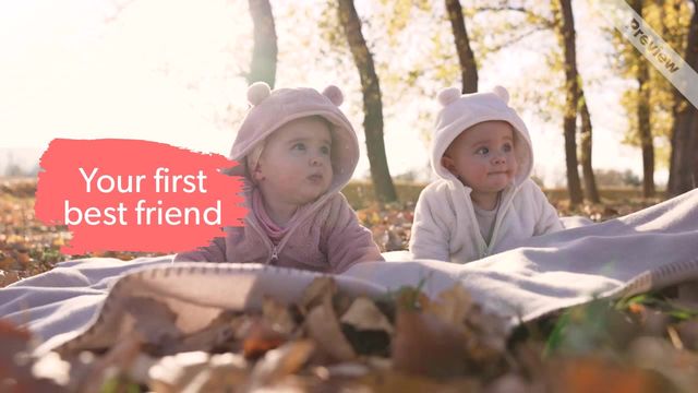 Siblings' Day | Apr 10 | Wide Video Template