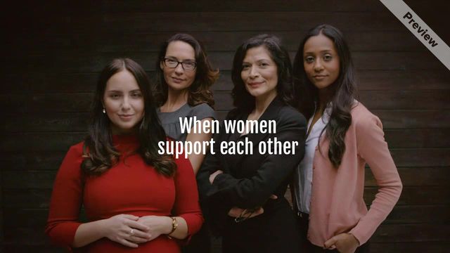 Women Supporting Women | Wide Video Template