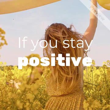 Wellness Wednesday | Stay Positive Video Template
