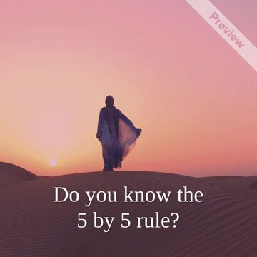 Thursday Thoughts | 5 By 5 Rule Video Template