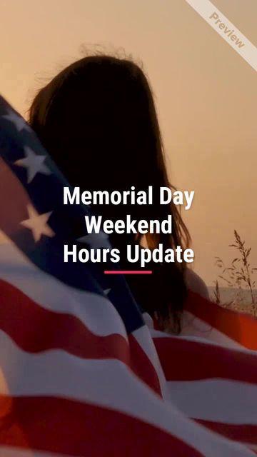 Memorial Day Store Hours Video Template