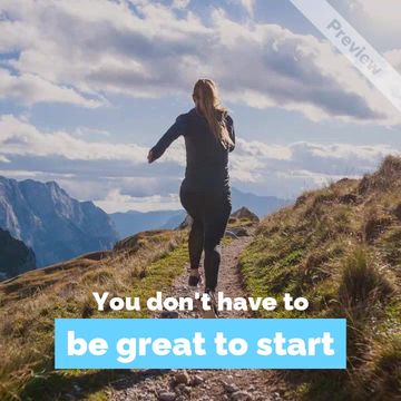 Motivational Monday | Be Great Video Template