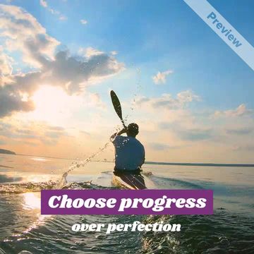 Monday Mantra | Choose Progress Video Template