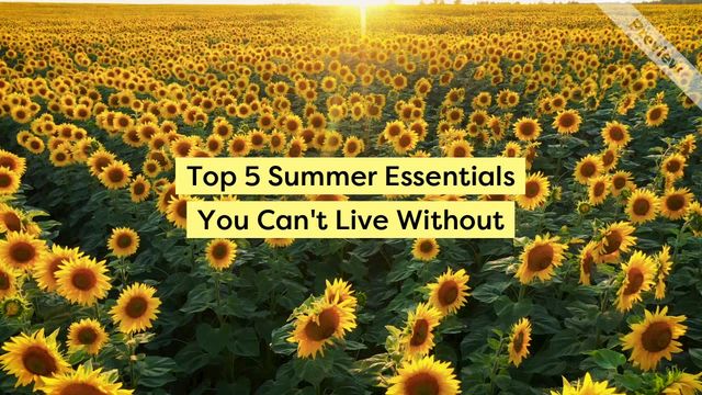 5 Summer Essentials Video Template