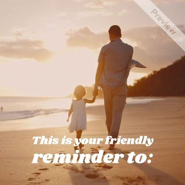 Father's Day Reminder Video Template