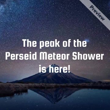 Perseid Meteor Shower Peak | Aug 12 Video Template