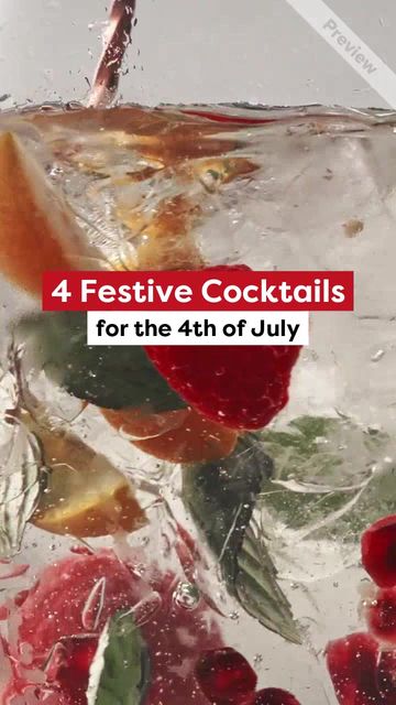 4 Festive Cocktails for the 4th of July #2 Video Template