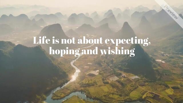 Life Is Not... | Motivational Monday Video Template