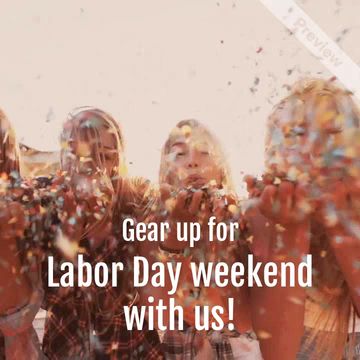 Labor Day - Opening Hours  Video Template