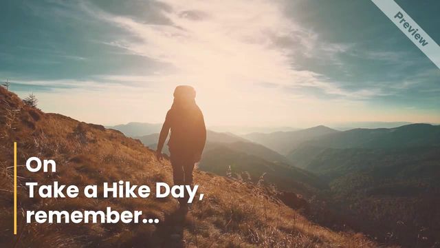 Take A Hike Day Video Template