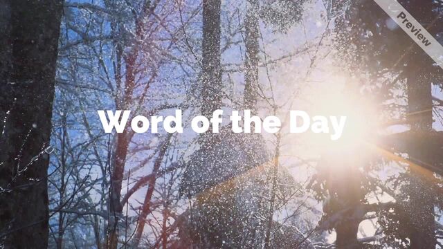 Ebullient | Word of the Day   Video Template