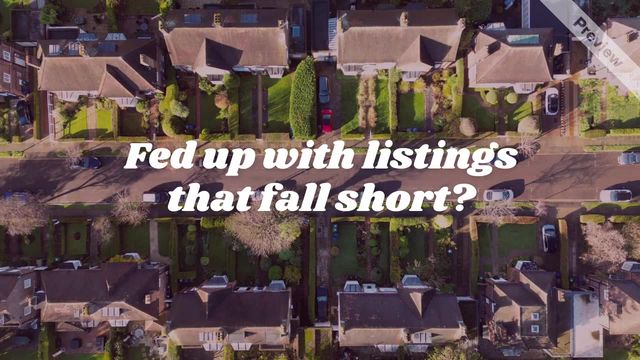 Quality Short Term Listings | Real Estate Video Template