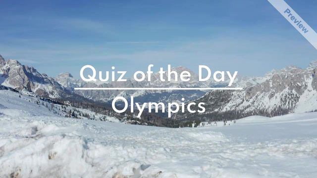 Olympics Trivia | Quiz of the Day Video Template