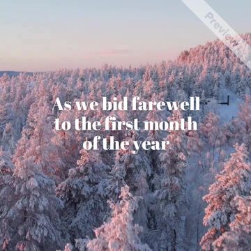 January | End of Month Reflection Video Template