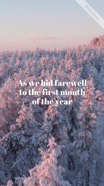 January | End of Month Reflection Video Template