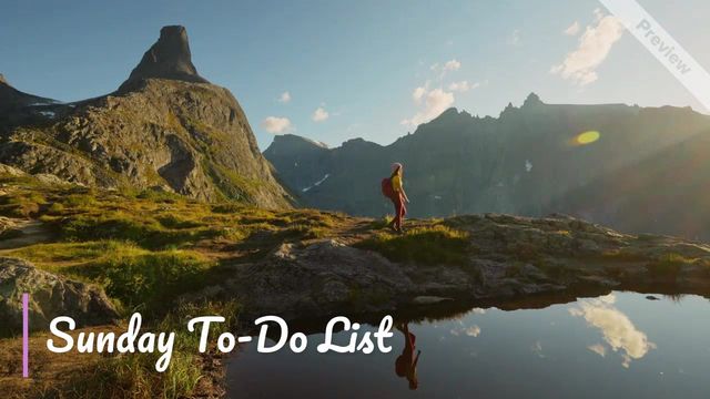 Sunday To-Do List | Self Love Sunday Video Template