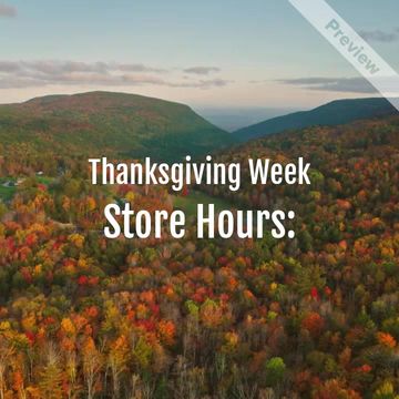 Thanksgiving Week Store Hours  Video Template