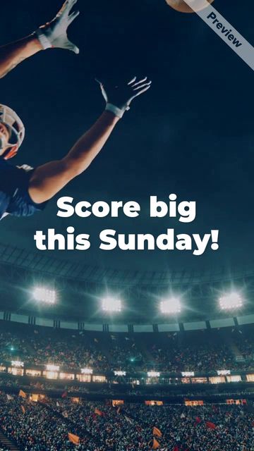 Score Big | Big Game Sale Video Template