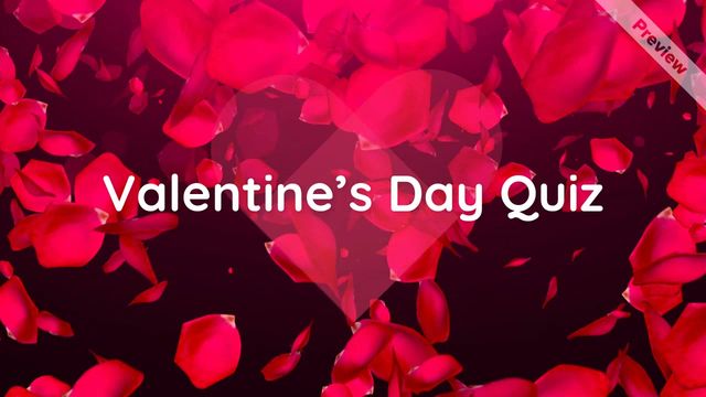 Love in Numbers | Valentine's Day Quiz Video Template