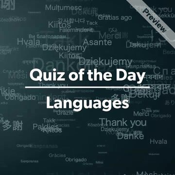 Written Language | Quiz of the Day Video Template