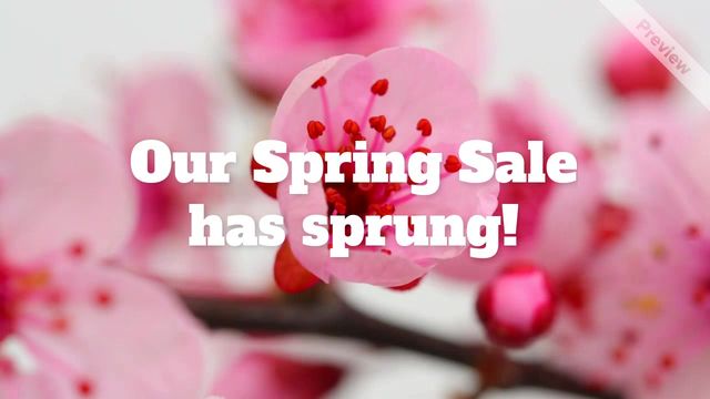 Blossom Into Savings | Spring Sale Video Template